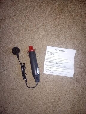 230V - 50Hz - 300W Mini Hot Air Heat Gun - UK Plug - Shrink Wrap DIY Crafts New